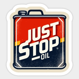 Just Stop Oil Sticker